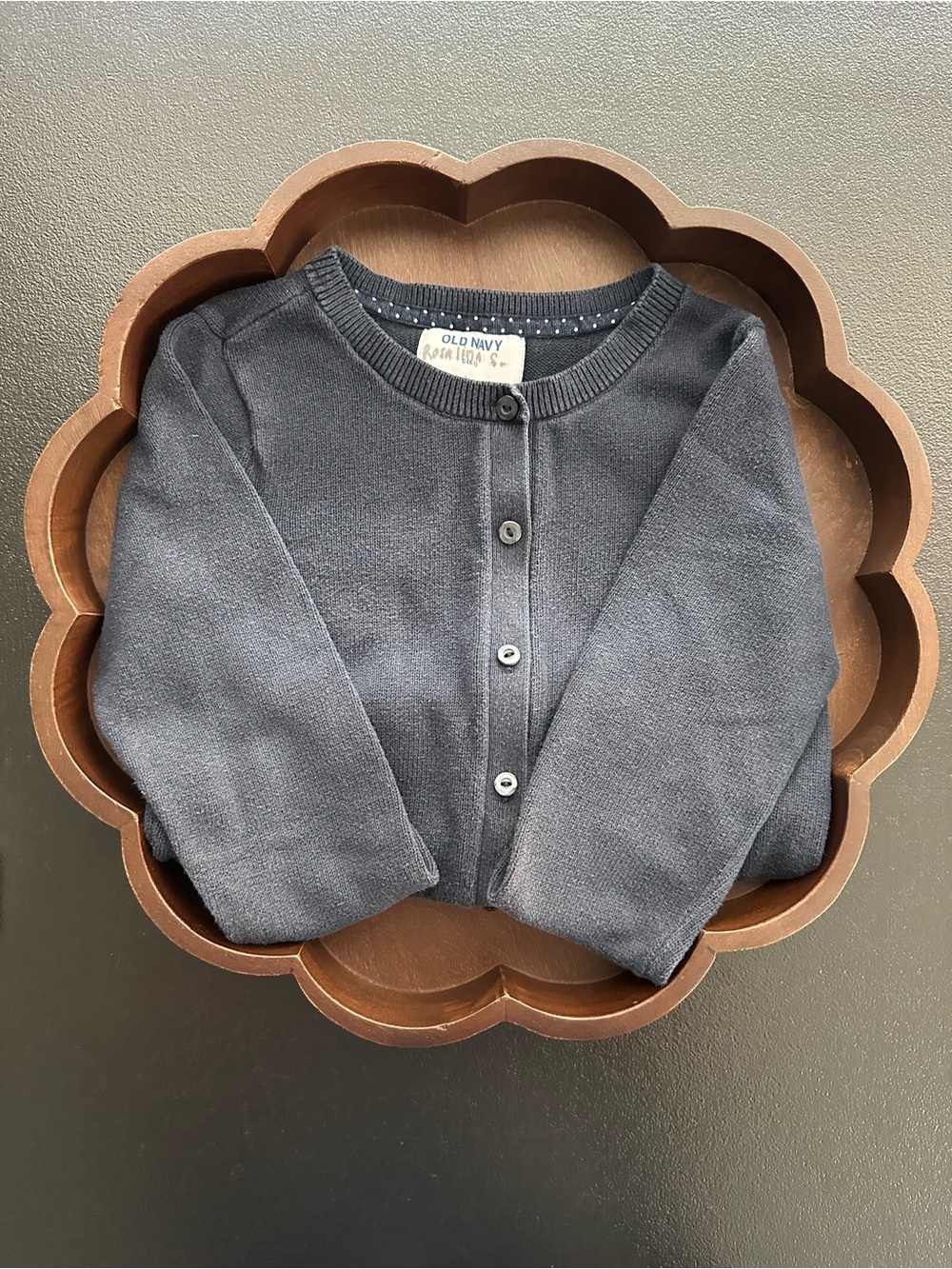 Girls Old Navy School Uniform ~ Navy Blue Button-Front Cardigan Size S 6/7